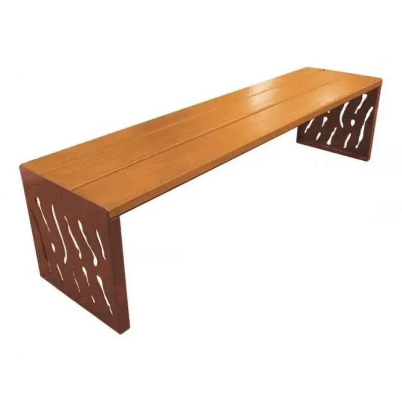 Banquette Venise acier et bois france collectivités