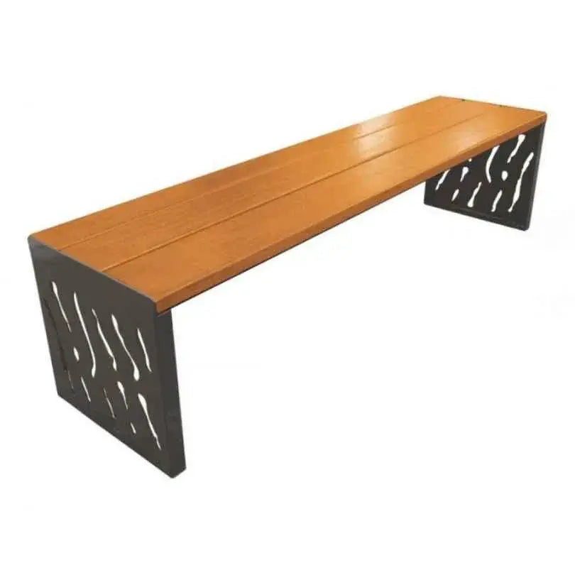 Banquette Venise acier et bois france collectivités