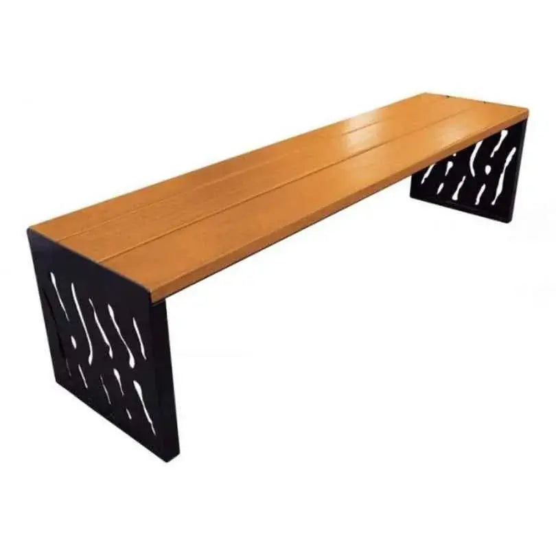 Banquette Venise acier et bois france collectivités