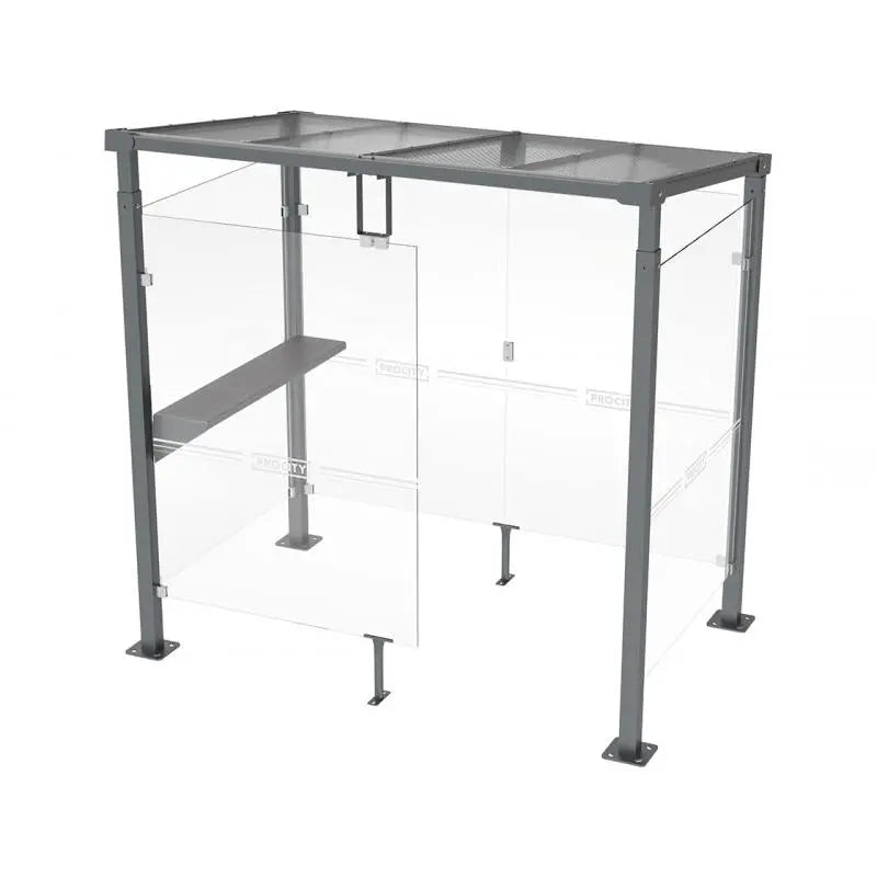 Banquette/tablette pour abri fumeurs - France Collectivités