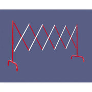 Barrière extensible acier 3 m-Rouge et blanc - France Collectivités