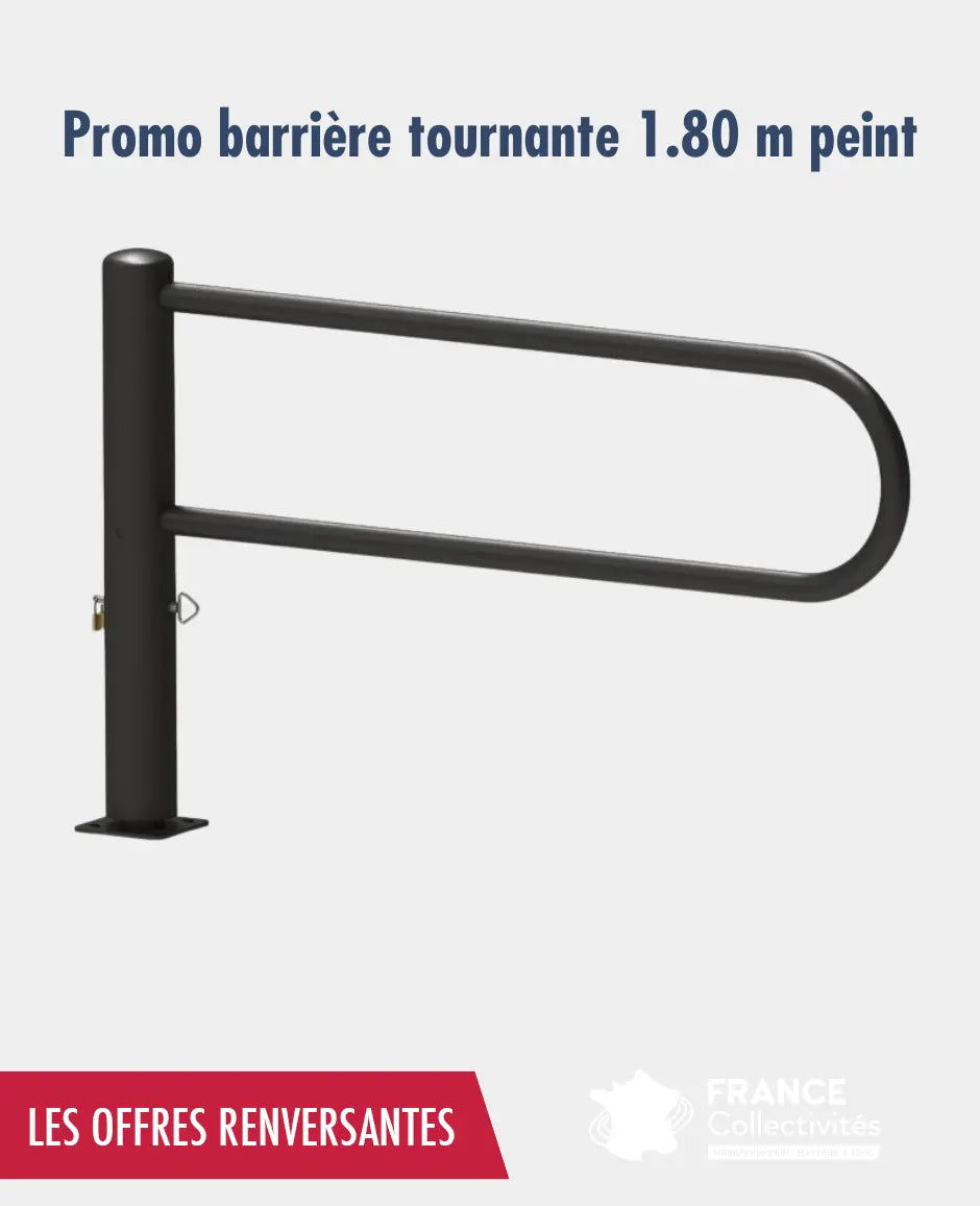Promo barriere tournante 1.80 m france collectivités