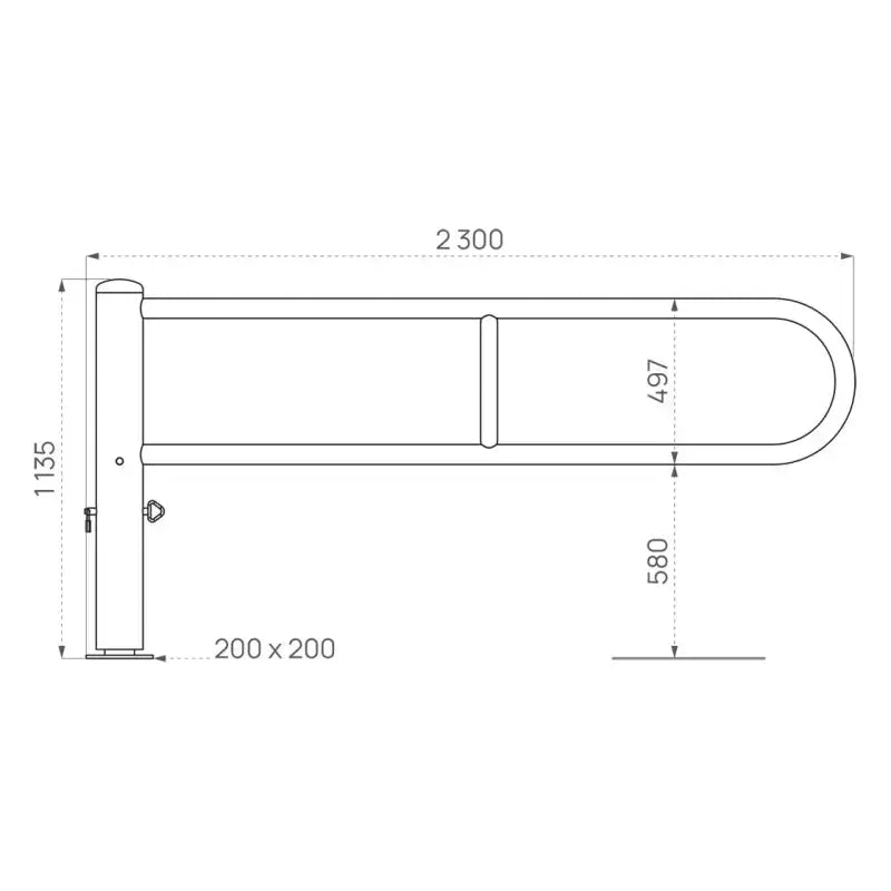 Barrière tournante 2.30m Procity