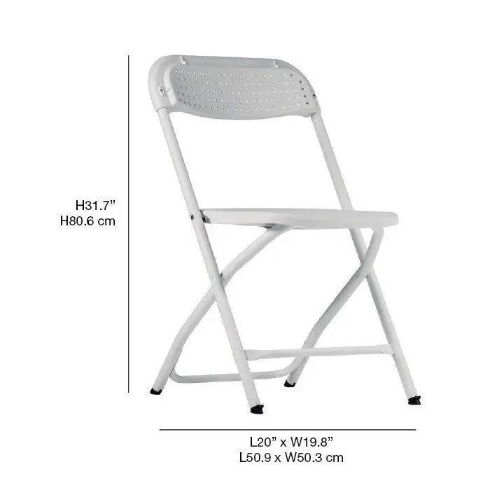 Chaise polypro pliante perforée Bigalex "Classic Collection" - France Collectivités