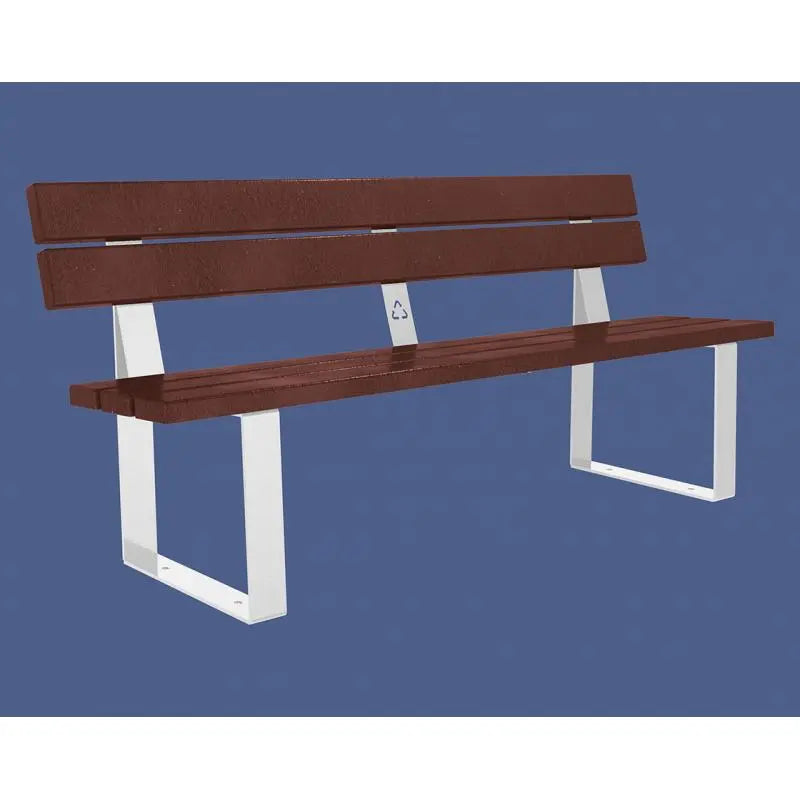 Banc plastique recyclé et acier Riga