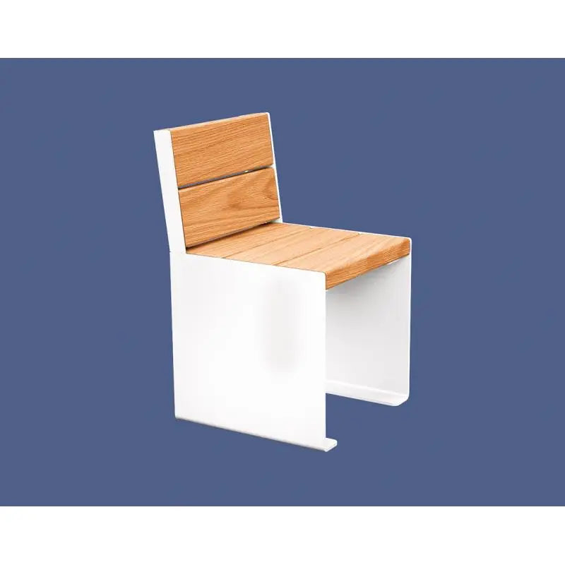 Fauteuil bois et acier KUB