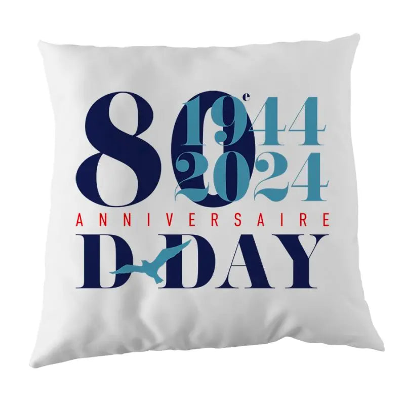 Coussin 35 x 35cm - 80e anniversaire du débarquement france collectivités