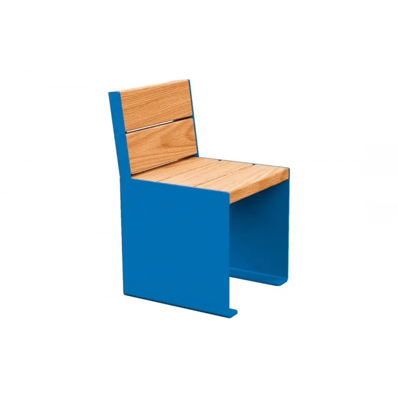 Fauteuil bois et acier KUB