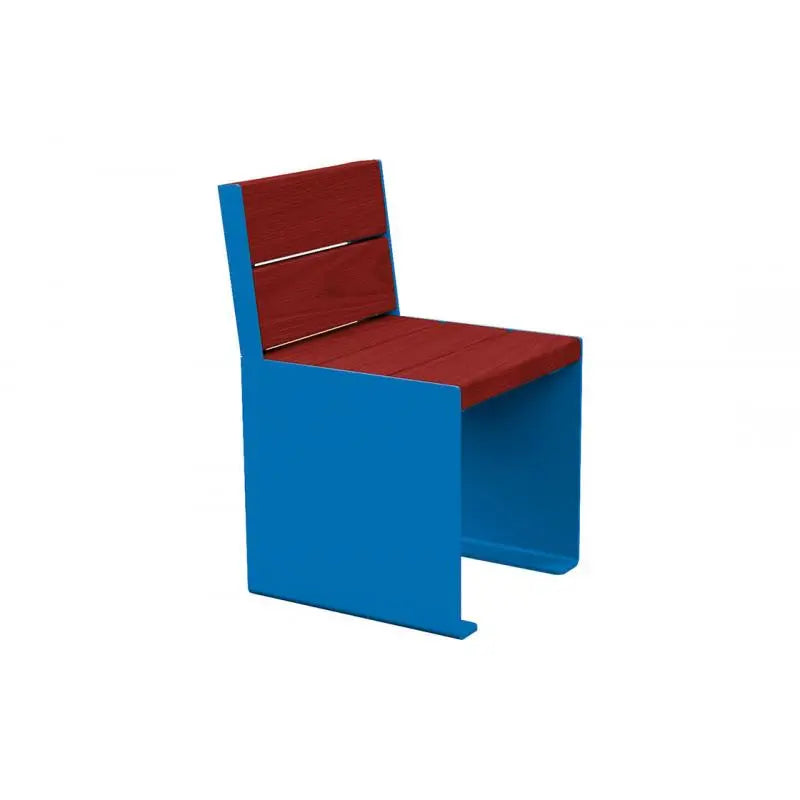 Fauteuil bois et acier KUB