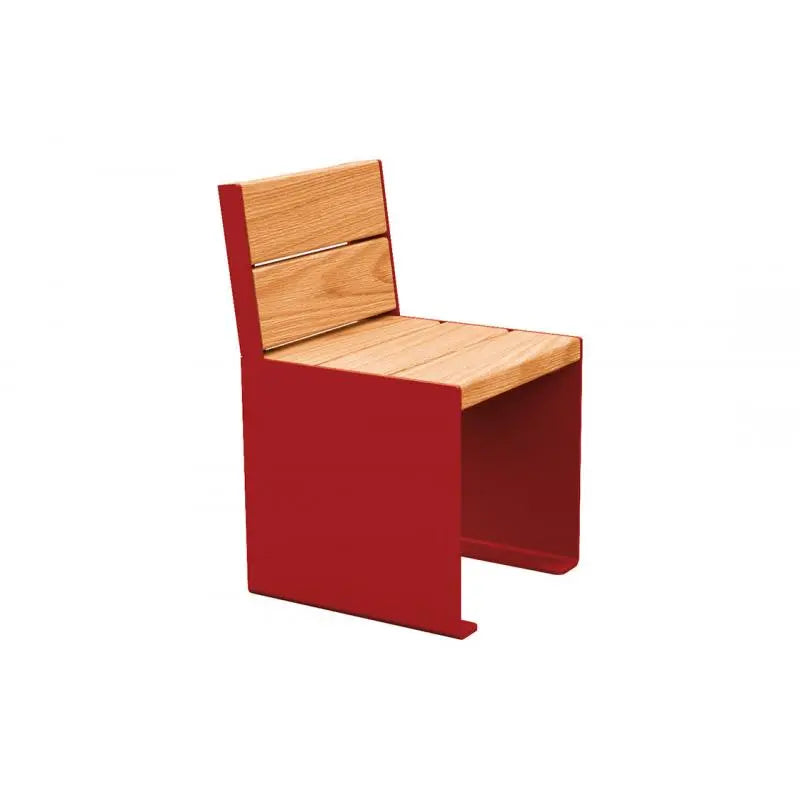 Fauteuil bois et acier KUB