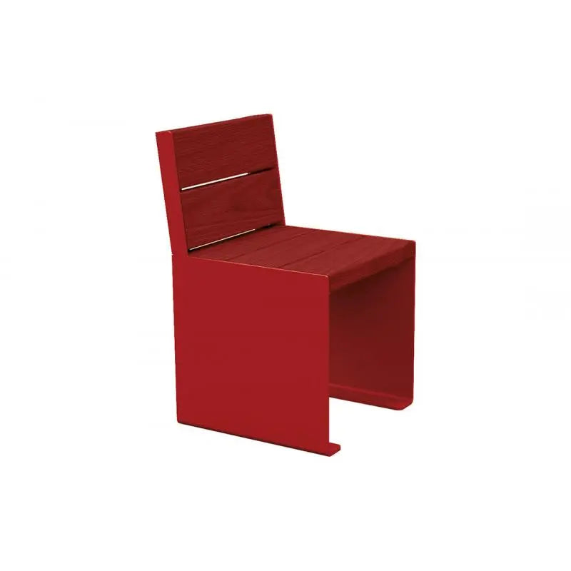 Fauteuil bois et acier KUB