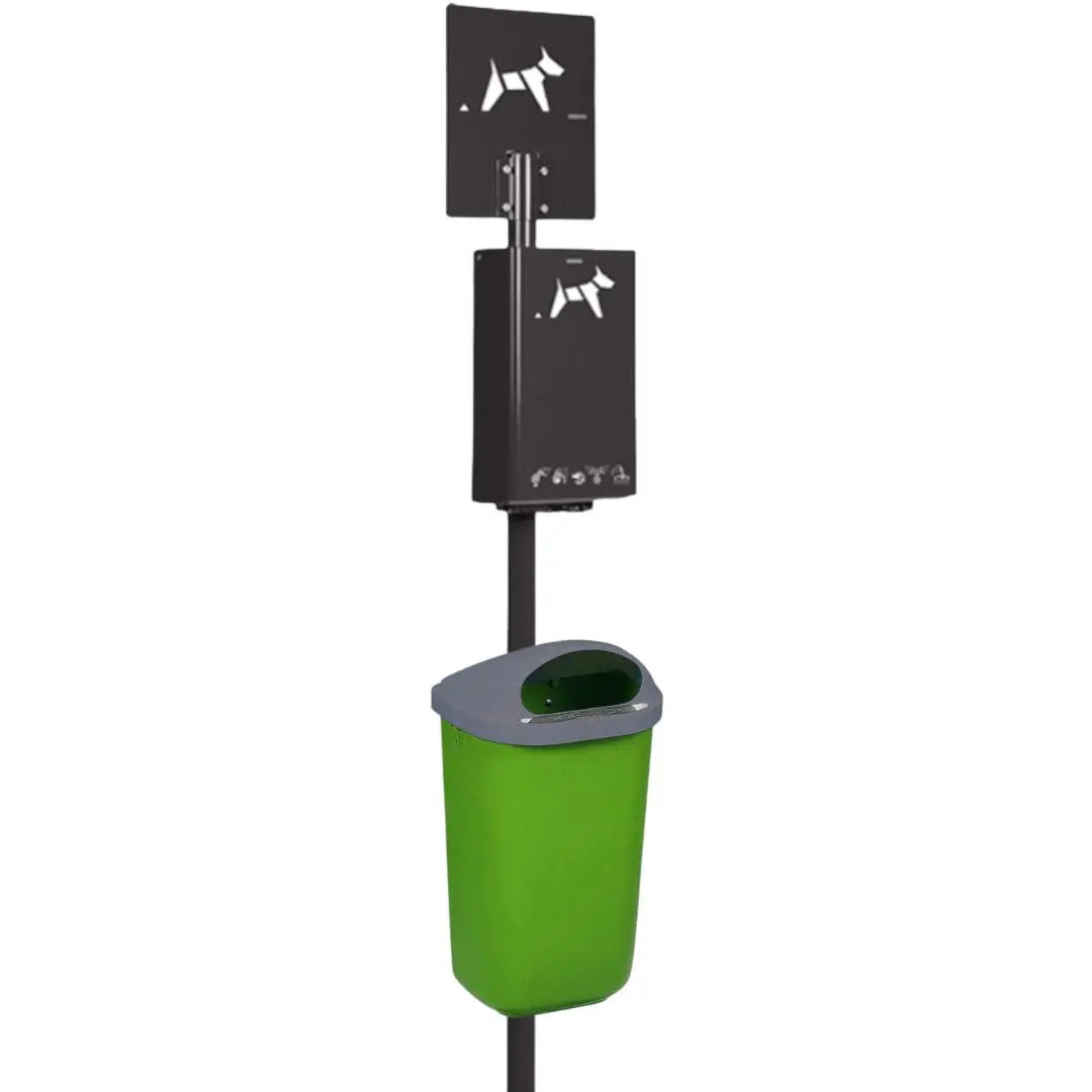 Promo borne hygiène canine Hygeca + corbeille xerios 50L Rossignol