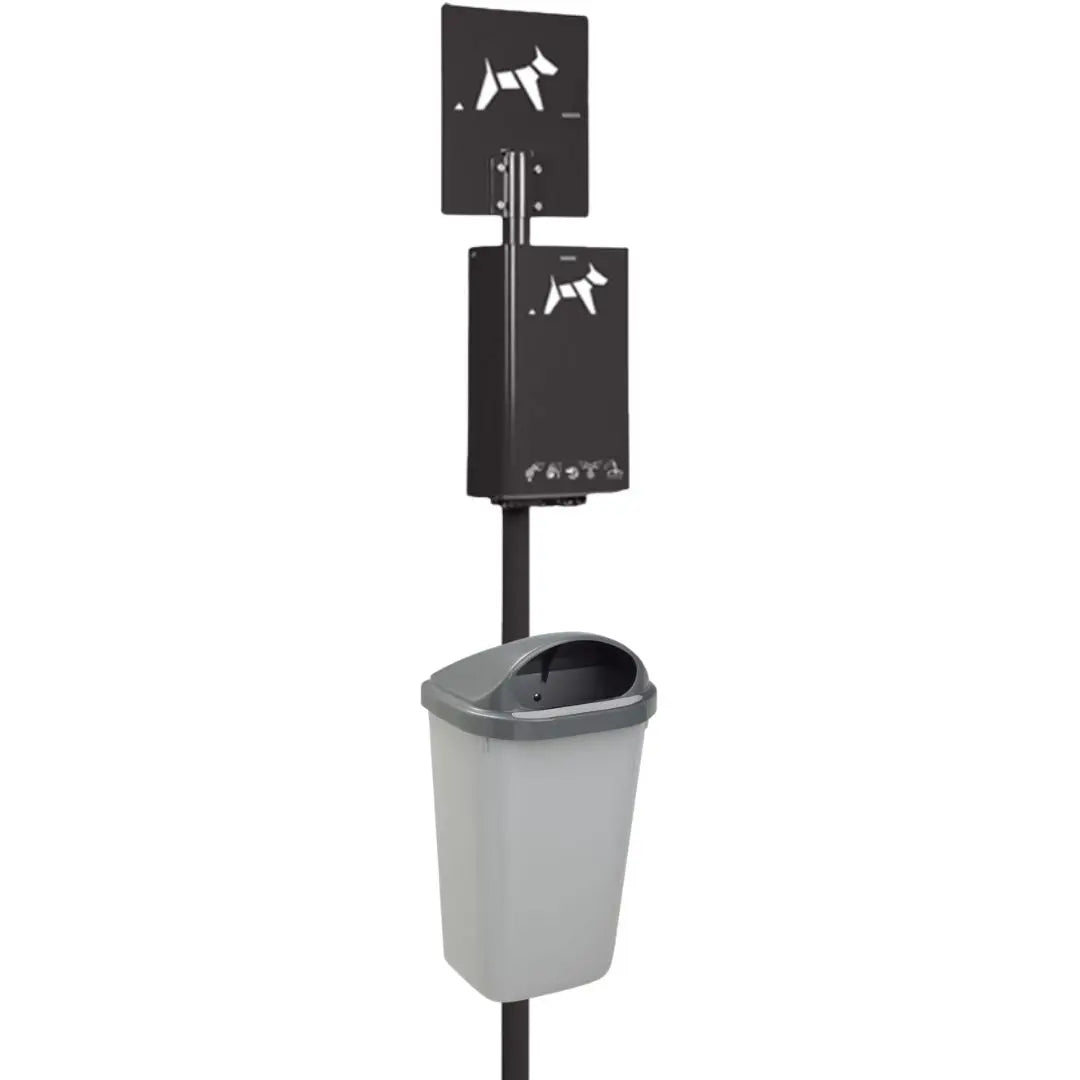Promo borne hygiène canine Hygeca + corbeille xerios 50L Rossignol