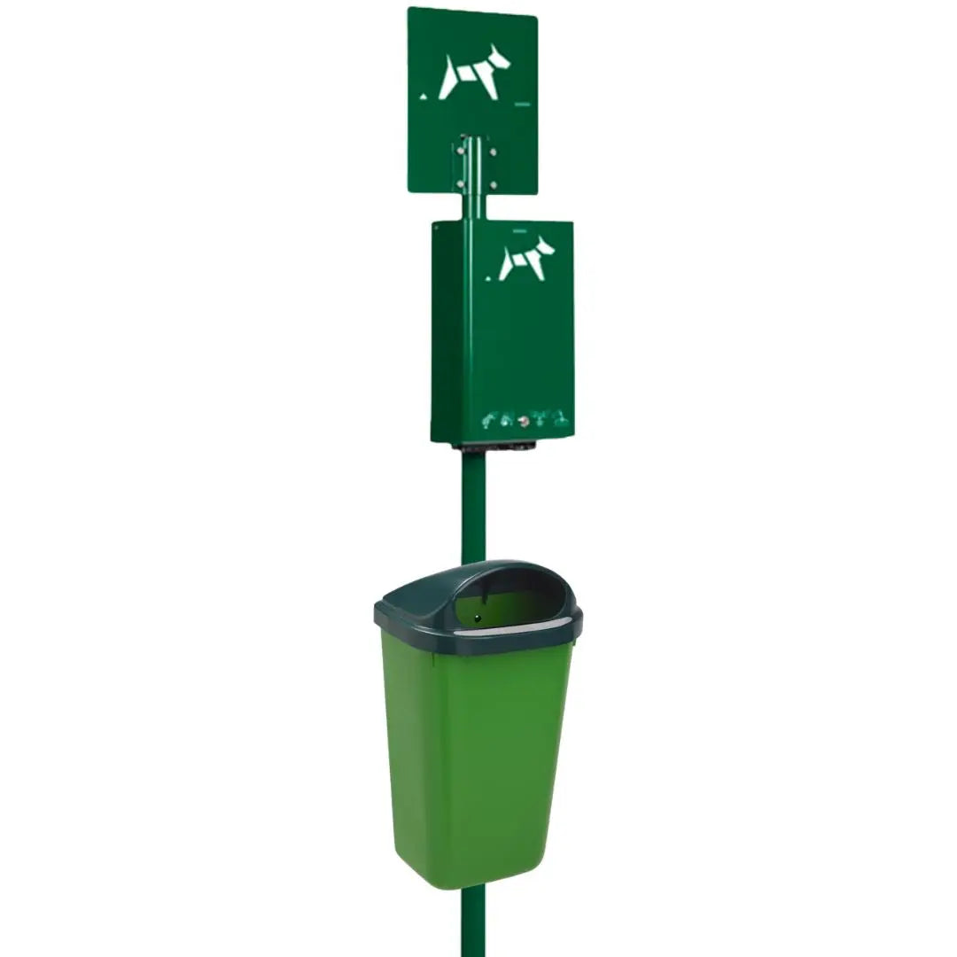 Promo borne hygiène canine Hygeca + corbeille xerios 50L Rossignol