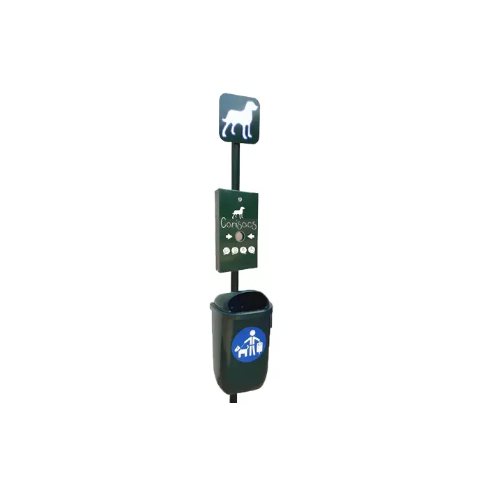 Borne de propreté avec distributeur Canisacs france collectivités