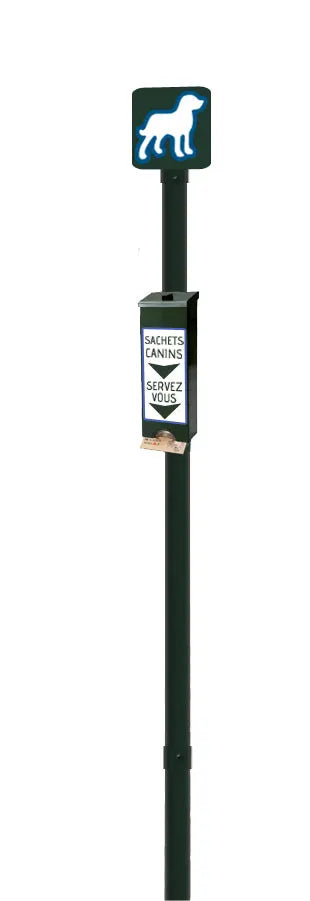 Borne de propreté canine avec distributeur mini-solo france collectivités