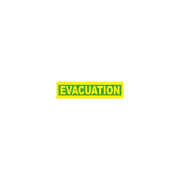 Brassard lame Évacuation jaune fluo Farmor BRA 9501 EV pour chargé d'évacuation incendie
