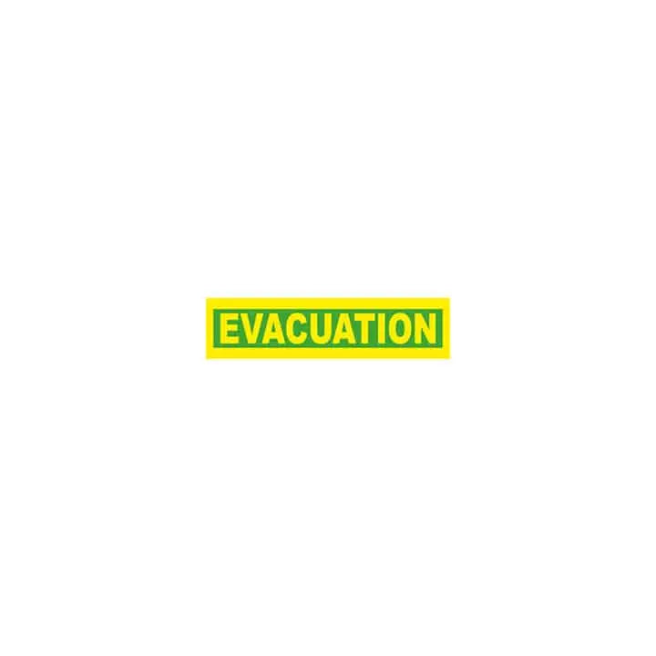 Brassard lame Évacuation jaune fluo Farmor BRA 9501 EV pour chargé d'évacuation incendie