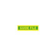 Brassard Guide-file jaune fluo Farmor BRA 9510 GF à lame auto-serrante pour exercices d'évacuation