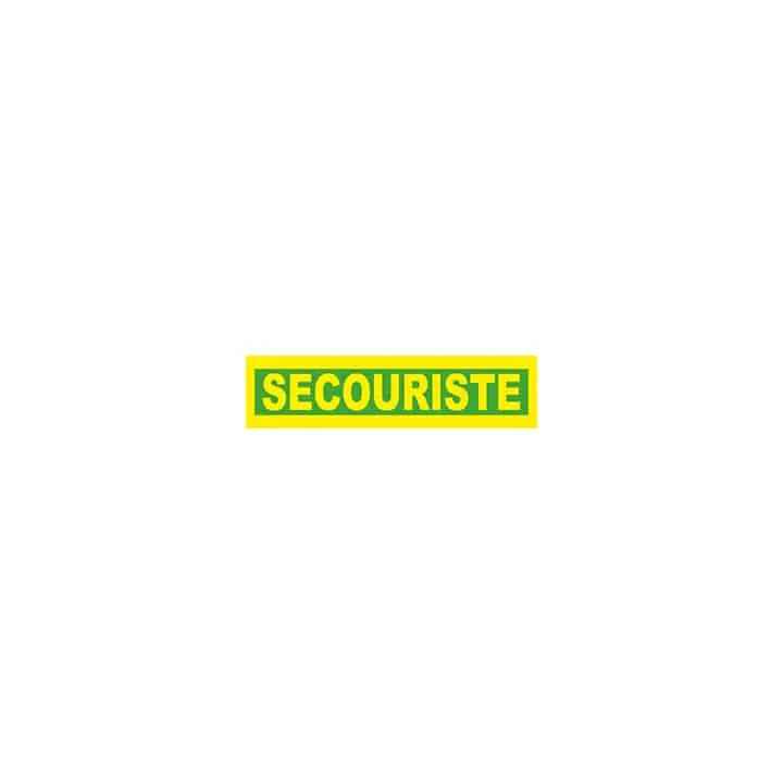 Brassard lame Secouriste jaune fluo Farmor BRA 9540 ST pour identifier les secouristes