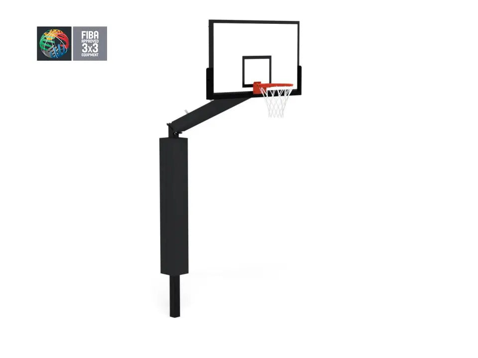 But de basket 3×3 certifié FIBA, mobile repliable ou fixe, déport 1,65 ou 2,25 m