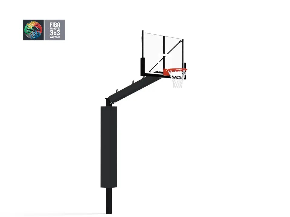 But de basket 3×3 certifié FIBA, mobile repliable ou fixe, déport 1,65 ou 2,25 m