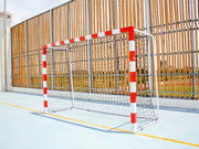 Buts de handball monobloc à sceller 3 × 2 m acier galvanisé, standard ou premium