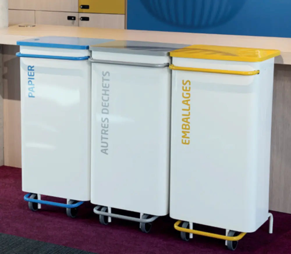 Poubelle de tri mobile 110 L Nomade Rossignol