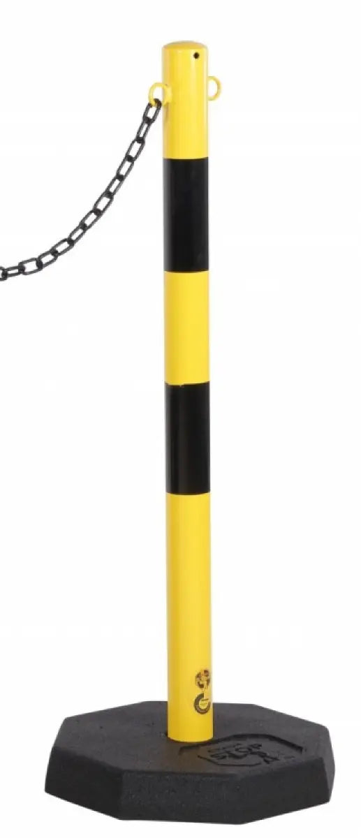 kit de poteau à chaîne jaune-noir france collectivités