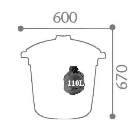 Poubelle de rue 80 litres en plastique Rossignol