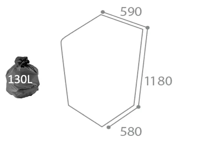 Borne de tri sélectif 120 litres Tripoz Rossignol