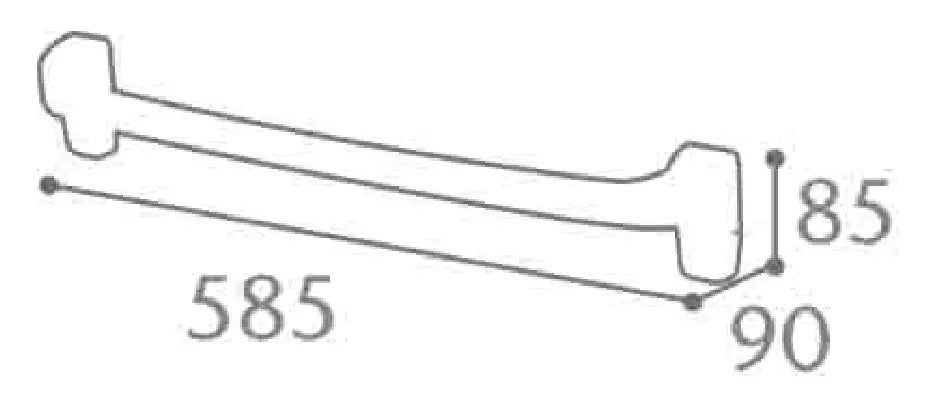 Porte-serviette plastique Sanipla Rossignol