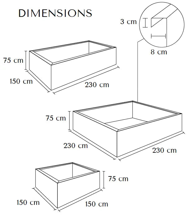 Jardinière Cosmopolitan XL france collectivités