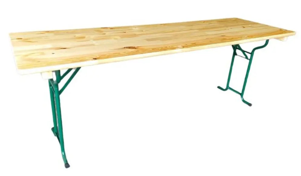 Table bois pliante tubulaire 220 x 70 cm - France Collectivités