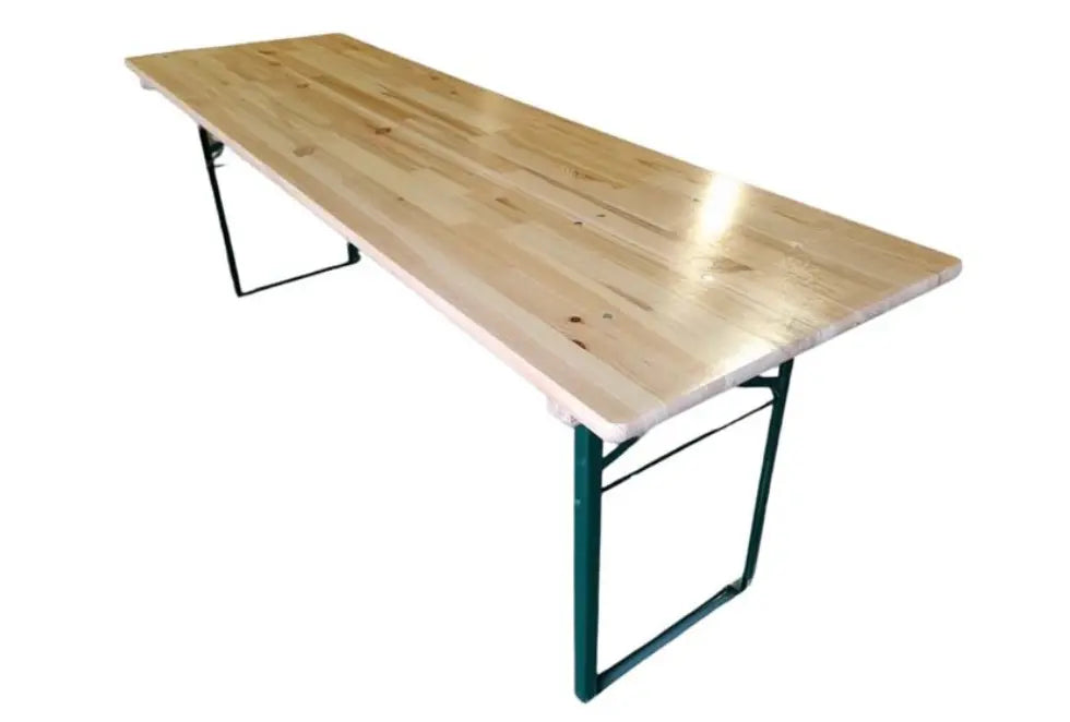 Table pliante bois cornière 220 x 70 cm - France Collectivités