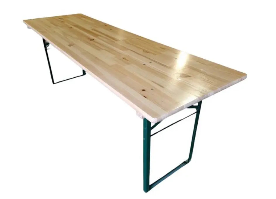 Table pliante bois cornière 220 x 80 cm - France Collectivités