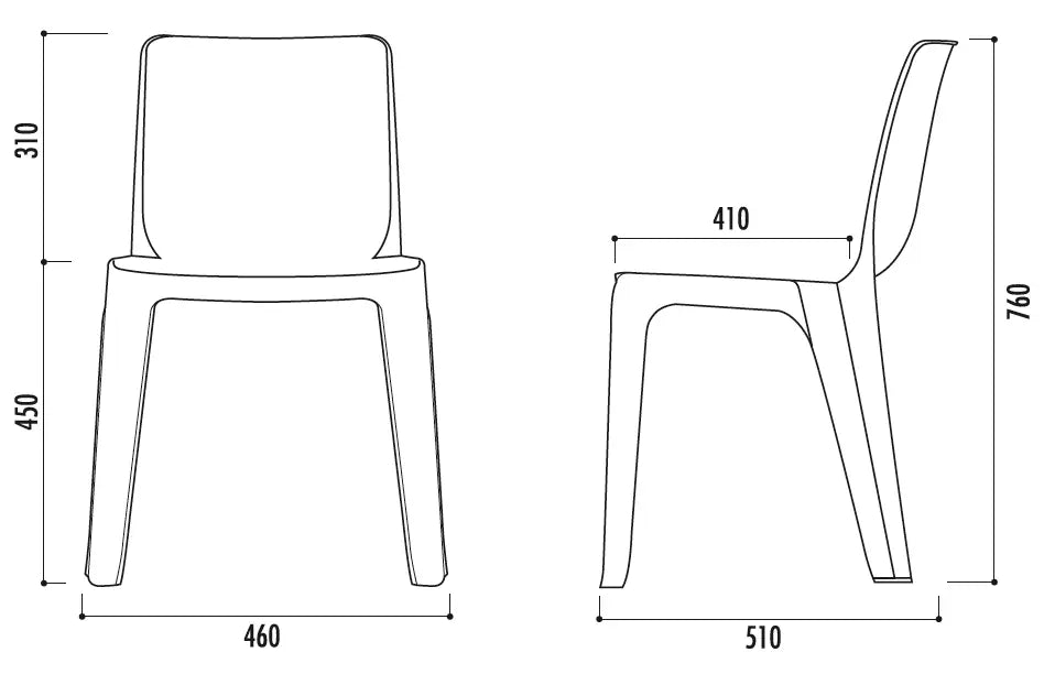 Chaise empilable Denver - France Collectivités