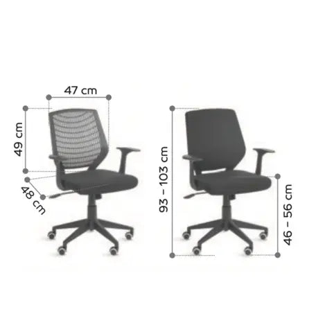 Fauteuil de bureau avec dossier polypro Newton france collectivités