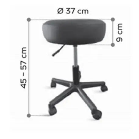 Tabouret réglable en hauteur en polyuréthane Guali france collectivités