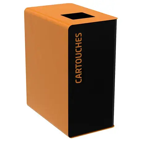 Corbeille pour tri sélectif support sac sur glissière 75L et 90L Cubatri - France Collectivités