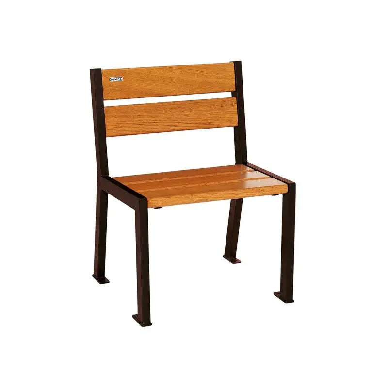 Fauteuil bois et acier Silaos