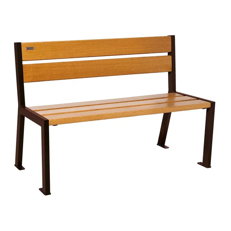 Banc bois et acier Silaos