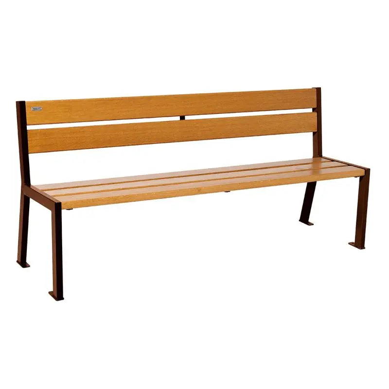 Banc bois et acier Silaos