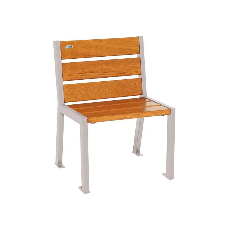 Fauteuil bois et acier Silaos