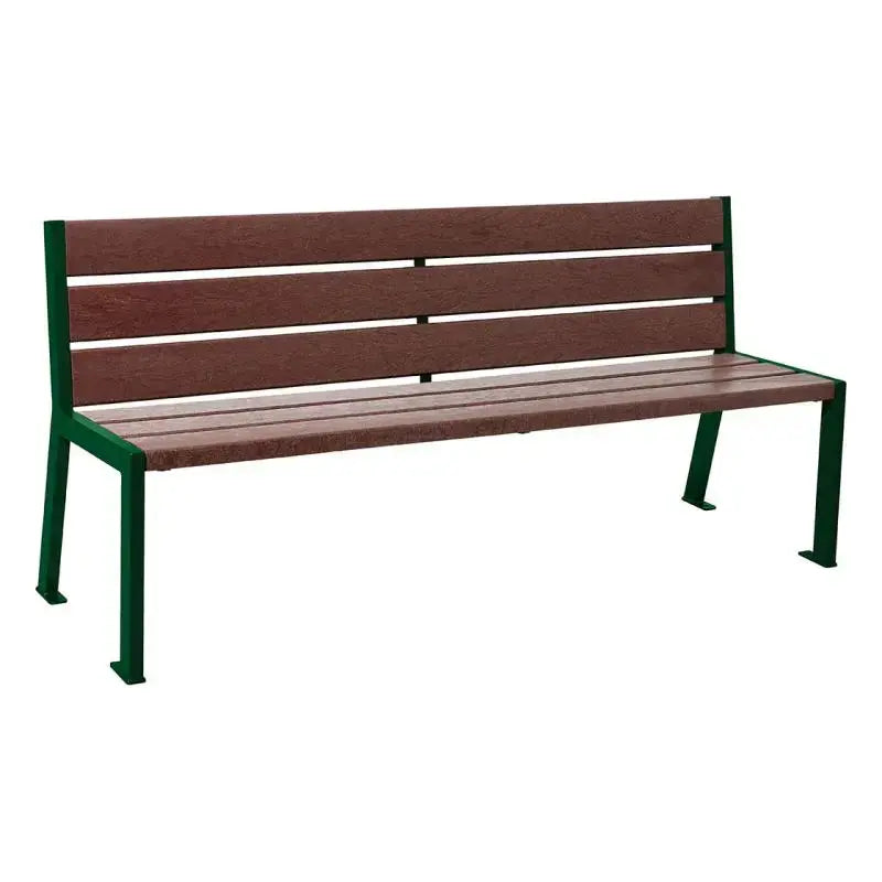 Banc plastique recyclé et acier Silaos
