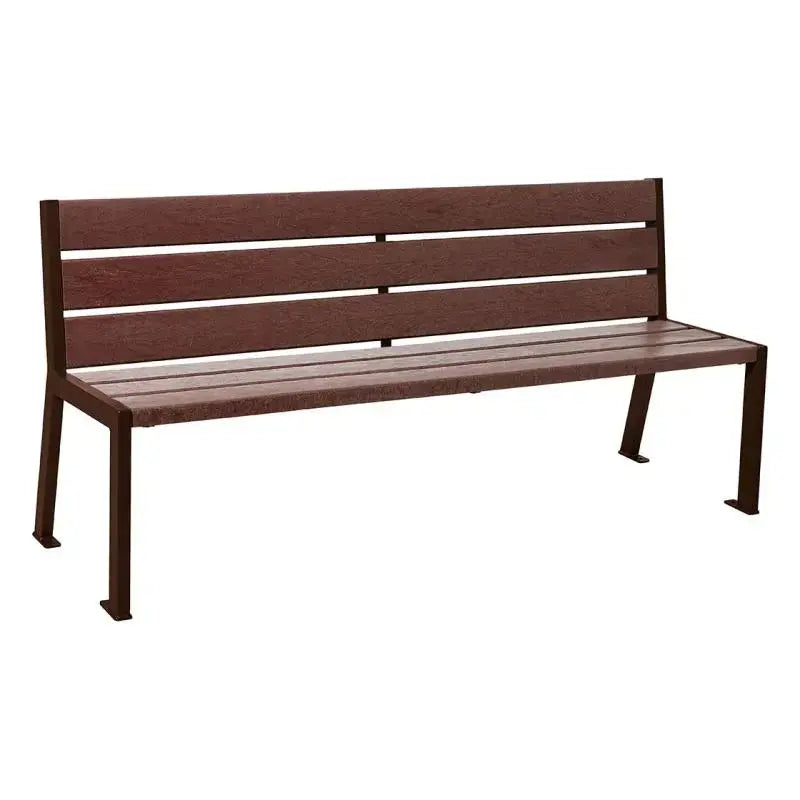Banc plastique recyclé et acier Silaos