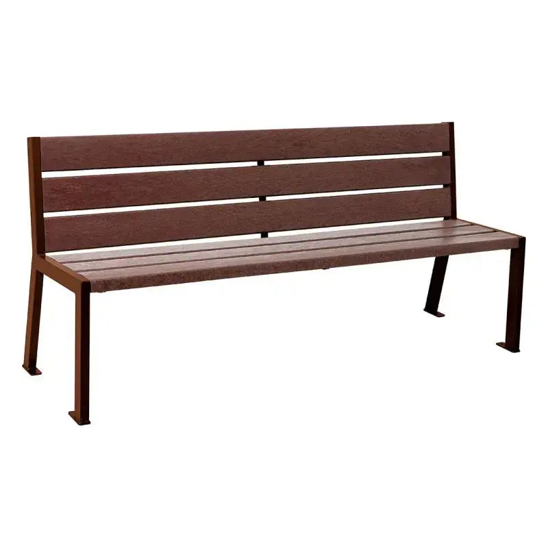 Banc plastique recyclé et acier Silaos
