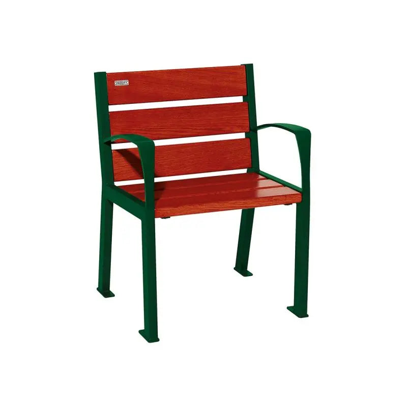 Fauteuil bois et acier Silaos