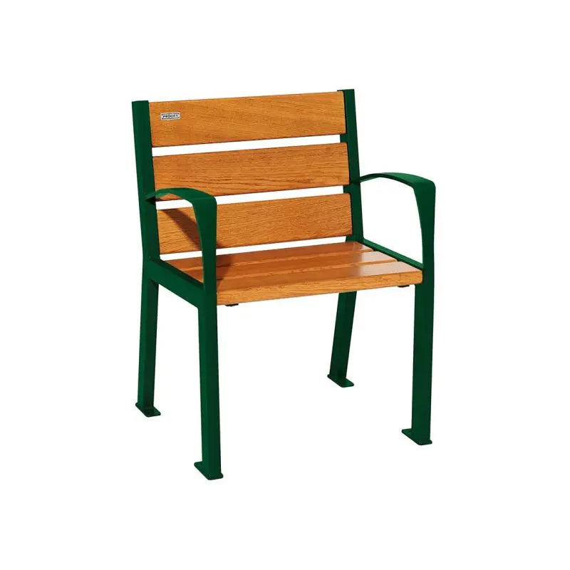 Fauteuil bois et acier Silaos