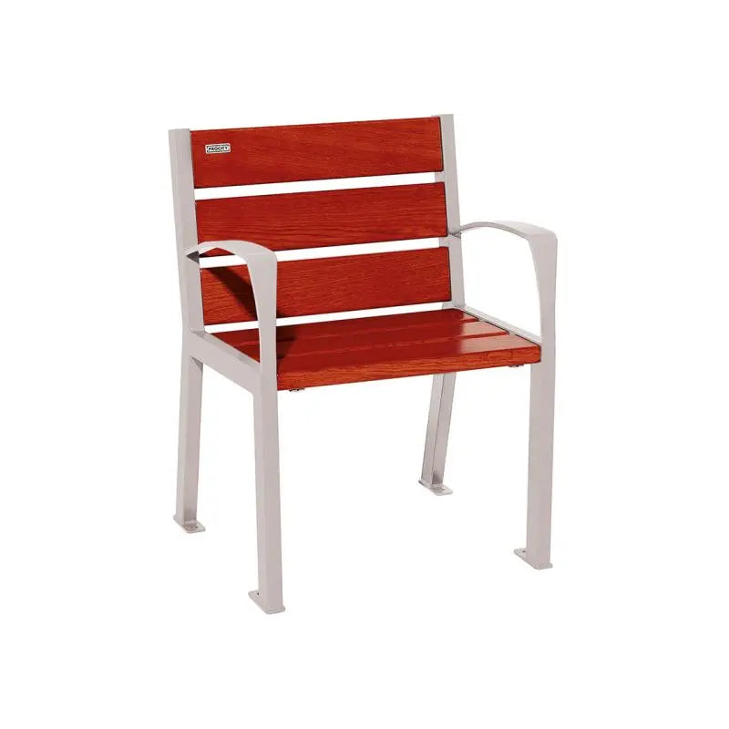 Fauteuil bois et acier Silaos